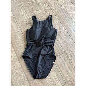 Sumersault Black The Tie Belted Cove